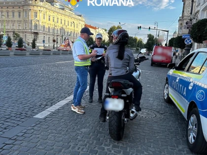 Polițiștii au verificat motocicletele din Arad. Patru vehicule au rămas fără certificate de înmatriculare