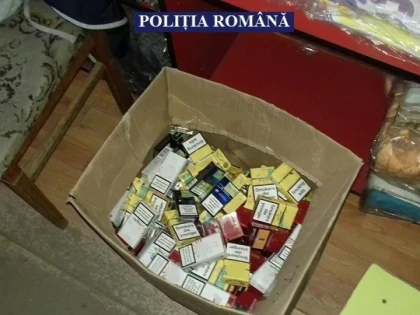 Polițiștii din Sebiș au confiscat peste 9.000 de țigarete de contrabandă