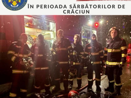 Pompierii arădeni au avut peste 200 de intervenții în perioada sărbătorilor de Crăciun