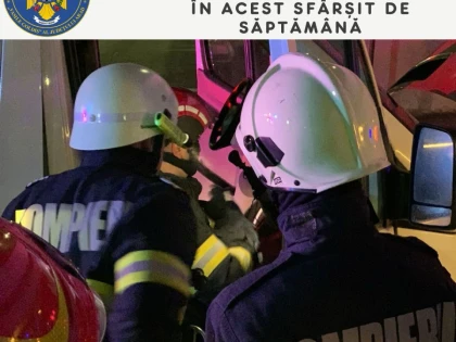 Pompierii arădeni au gestionat 102 misiuni, la sfârșitul săptămânii trecute