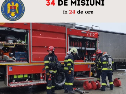 Pompierii arădeni au intervenit la două incendii, în ultimele 24 de ore