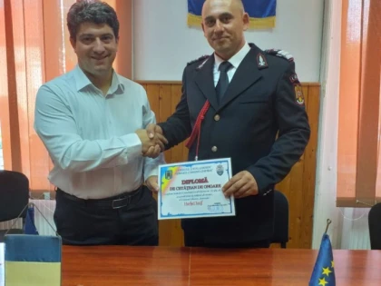 Pompierul Iosif Herbei a primit titlul de cetățean de onoare al comunei Ghioroc