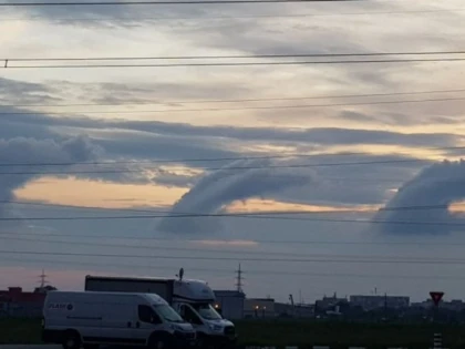 Poza zilei. Nori neobișnuiți la Arad