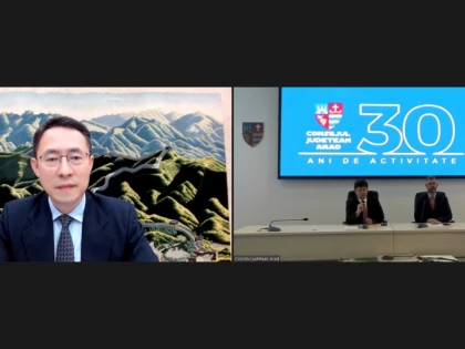 Președintele CJA a discutat online cu ambasadorul Republicii Populare Chineze despre mai multe proiecte de colaborare
