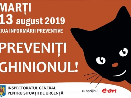 „Preveniţi ghinionul”, o campanie organizată în fiecare zi de marți 13