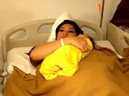 Prima imagine cu Roxana Dobre după ce a născut