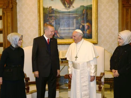 Prima vizită a unui preşedinte turc la Vatican, în ultimii 59 de ani