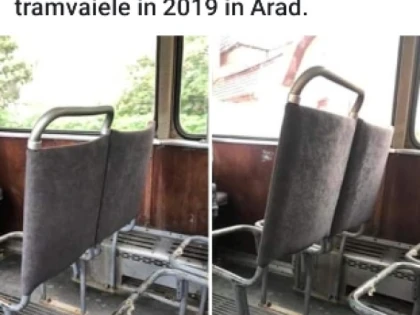 Primăria Arad dezminte existenţa în circulaţie a unor tramvaie cu scaune descompletate