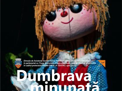 Primii pași în lumea poveștilor. Trupa Marionete Arad inițiază proiectul „Prima dată la teatru”