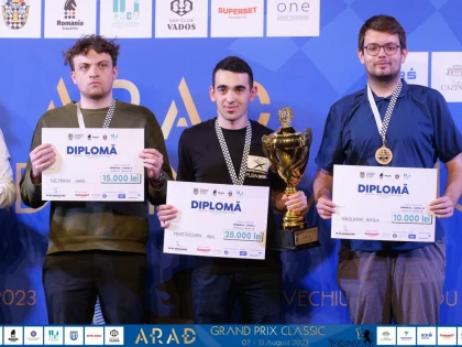 Principalul favorit, șahistul armean Haik Martirosyan, a câștigat Arad Grand Prix Classic