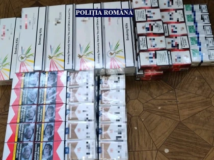 Prins cu țigări de contrabandă în Vlaicu