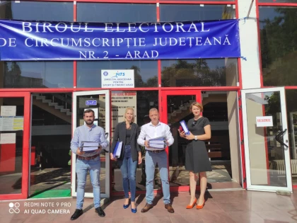 PRO România a depus candidaturile pentru Consiliul Județean Arad