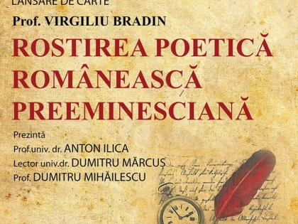 Profesorul Virgiliu Bradin lansează o nouă carte la Biblioteca județeană Arad