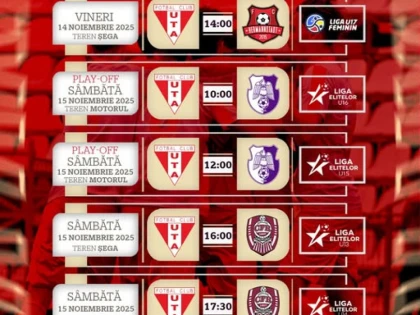 Program încărcat pentru echipele Academiei UTA în acest weekend
