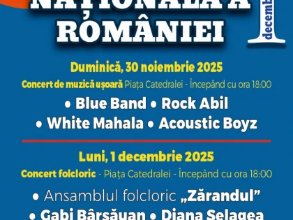 Program special de Ziua Națională a României, la Târgul de Crăciun de la Arad