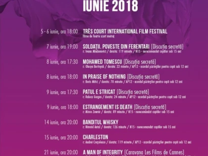 Programul lunii iunie la Cinema Arta