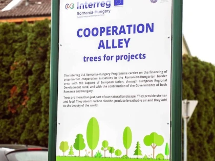Proiect transfrontalier româno-ungar la Gyula – plantare simbolică de copaci 