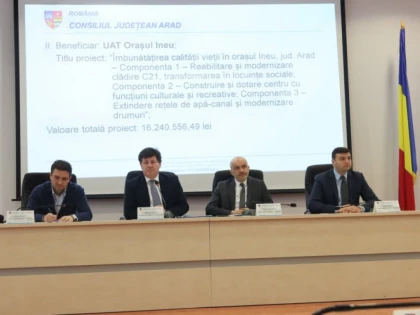 Proiecte de dezvoltare în valoare de 40 de milioane de euro intră în finanțare în județul Arad