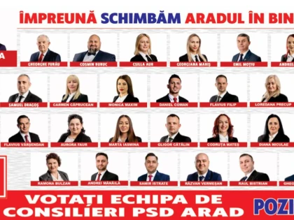 PSD propune cea mai bună echipă pentru Consiliul Local al municipiului Arad