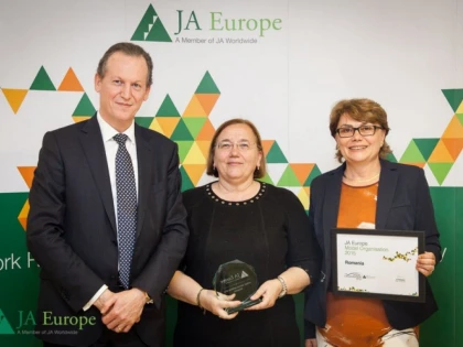 RECUNOAȘTERE EUROPEANĂ PENTRU JUNIOR ACHIEVEMENT ROMÂNIA