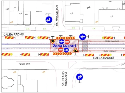 Restricții de circulație pe Calea Radnei, timp de două săptămâni