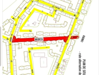 Restricții de circulație pe strada Mioriței