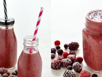 REŢETA ZILEI: Smoothie delicios cu fructe de pădure şi cacao
