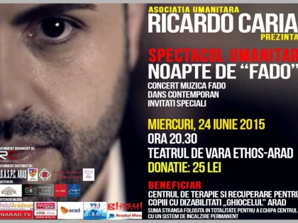 RICARDO CARIA CONCERTEAZA IN SCOPURI CARITABILE