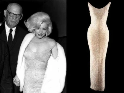ROCHIA PURTATĂ DE MARILYN MONROE CU 3 LUNI ÎNAINTE DE MOARTE, SCOASĂ LA LICITAȚIE