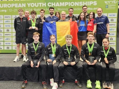 România a excelat la Europenele de tenis de masă, cu două prezențe arădene în delegație