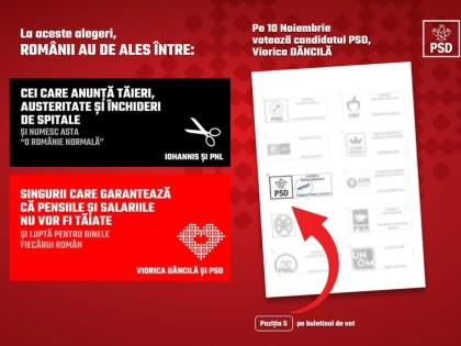 Românii votează cu inima, românii votează Viorica Dăncilă!