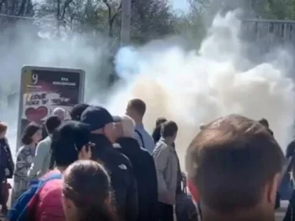 Rușii au tras în ucrainenii care au ieșit să protesteze în Herson împotriva ocupației
