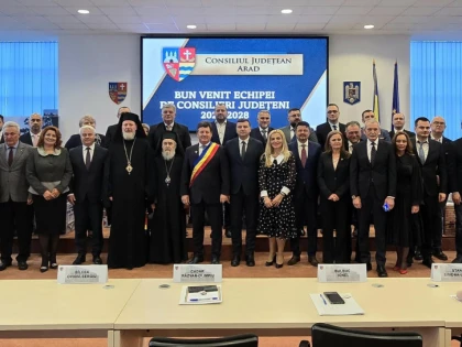 S-a constituit noul Consiliu Județean Arad