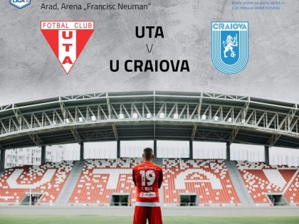 S-au pus în vânzare bilete virtuale la meciul UTA - CSU Craiova