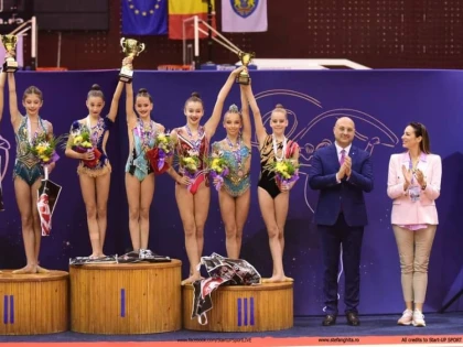Salbă de medalii arădene pe covorul gimnasticii ritmice, la Naționale și Cupa României! (FOTO)