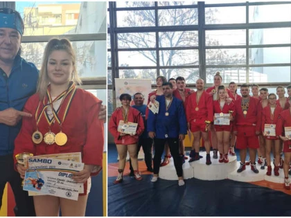 Salbă de medalii studențești la sambo. Carolina Szabo, performeră