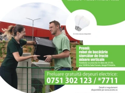 Sâmbătă se colectează deșeurile electrice și electronice la Pecica