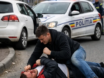 Scandal violent într-o intersecție din Arad. Un șofer, pus sub control judiciar după ce a agresat un bărbat