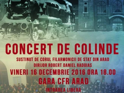 Seară magică de colinde, în Gara CFR Arad