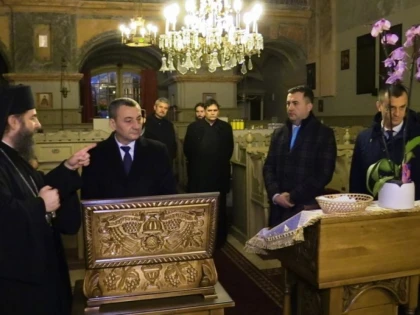 Secretarul de stat Victor Alexeev, în vizită la Gyula