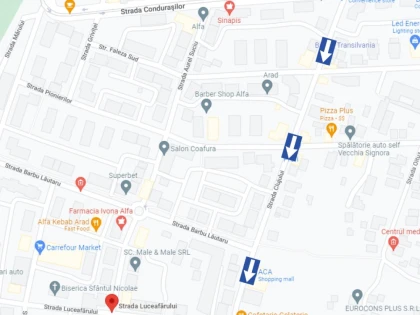 Sens unic pe un tronson din strada Clujului