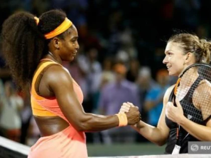 SERENA WILLIAMS A INVINS-O PE SIMONA HALEP IN SEMIFINALELE DE LA MIAMI