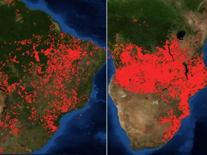Și Africa arde. Imagini de groază făcute publice de NASA