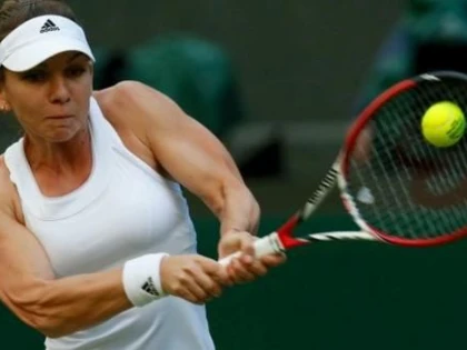 SIMONA HALEP, INVINSA IN SEMIFINALA DE LA WIMBLEDON DE CANADIANCA EUGENIE BOUCHARD 