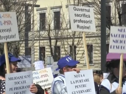 Sindicatele din educație anunță proteste în lanț, până în 8 septembrie