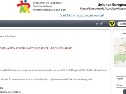 Sistemul de camere live din Arad este defect de ani buni
