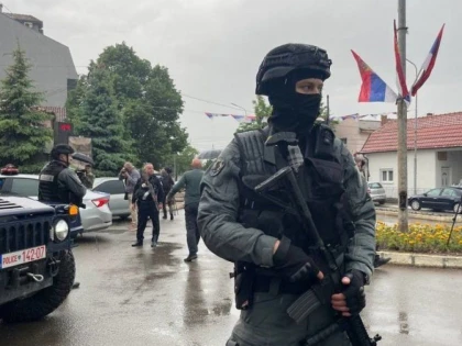 Situație tensionată în enclava sârbă Mitrovica, Kosovo
