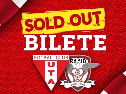 SOLD OUT la UTA - Rapid, după doar prima zi! Suporterii arădeni pregătesc o coregrafie spectaculoasă