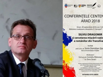 Sorin Șipoș de la Universitatea din Oradea va conferenția la Arad