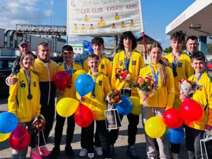Sport Club Tiger Arad a luat o salbă de medalii la Gimnaziada din Serbia